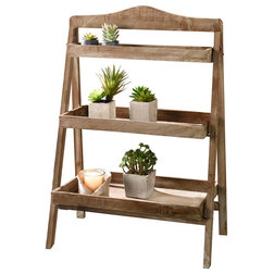 Rustic Plant Stands And Telephone Tables by Pier Surplus