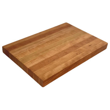 Edge Grain Cherry Butcher Block - Hand-Crafted in the USA, 12" X 18" X 1 1/2"