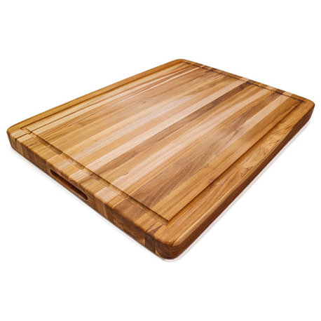 Teakhaus 108 Edge Grain Board with Juice Groove 24 x 18 x 1.5