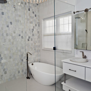 Undeniably a Spa Feeling in a Stunning Master Bathroom Remodel in Haymarket VA