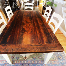 Reclaimed Wood Harvest Tables - Products
