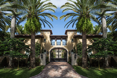 Tuscan exterior home photo in Miami