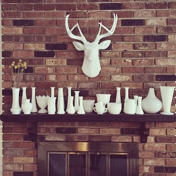 Deer by White Faux Taxidermy