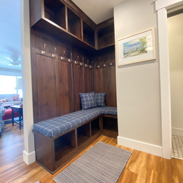 Custom Front Entry Storage Bench