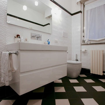 Bagno bianco e nero CM