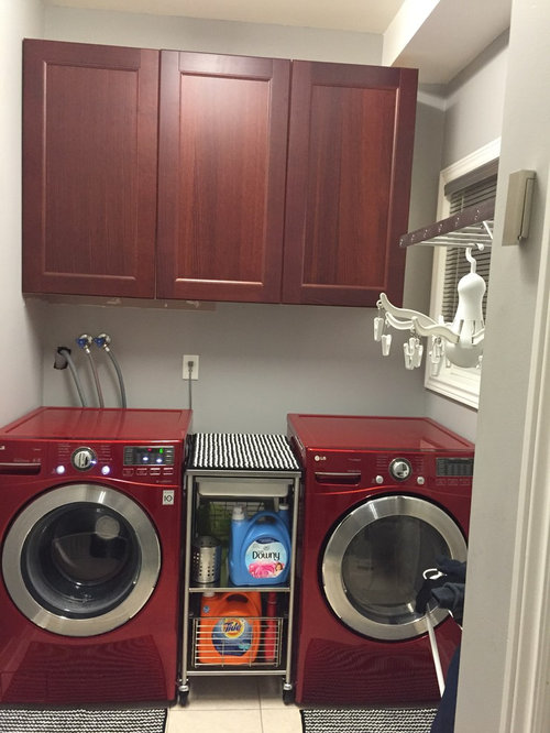 Laundry room how to hide pipes and what countertop to choose!