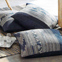 Roost Kata Indigo Pillows - Set/2 - SKU: TX314 - Bed Pillows