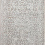Rugs America - Rugs America Lennox Lx20A Oriental Transitional Vanilla Area Rugs, 8'x10' - Don't let a busy household keep you from creating a sophisticated space. This regal-feeling polypropylene rug brings a dignified air into any room with its majestic cream on pearl motif. Power-loomed, it also has a soft touch, so it's a pleasure to walk on its low, shiny pile. An active home can still be a beautiful home with help from this remarkable area rug.Features