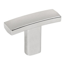 Cosmas - Cosmas 2363CH Polished Chrome Subtle Arch Cabinet T Knob [5-PACK] - Cabinet And Drawer Knobs