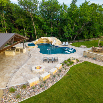Multi-Terrace Backyard |  Weston Country Estate