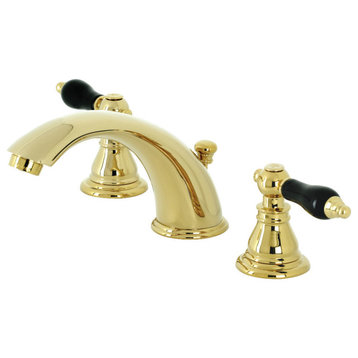 KB962AKL Duchess Widespread Bathroom Faucet with Plastic Pop-Up, Polished Brass