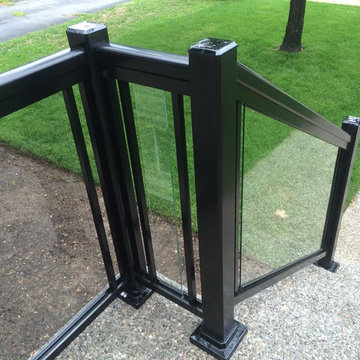 Aluminum and Glass Porch Railings - 110