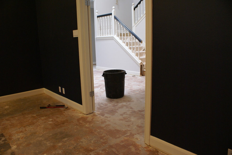 Westlake dark wood floors