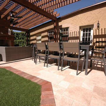 Pergola and Fire Rock