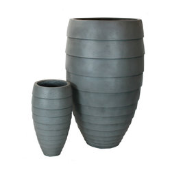 AuthenTEAK Lightweight Fiberglass Planters - Outdoor Pots And Planters