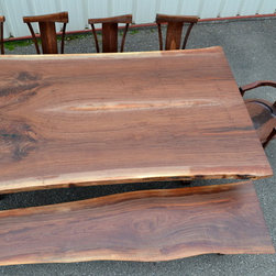 Live Edge Walnut Dining Set - Dining Sets