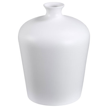Alfano Ceramic Vase, Matte White