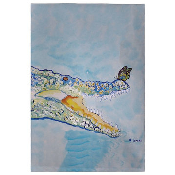 Croc and Butterfly Guest Towel - Two Sets of Two (4 Total)