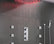 24" Ceiling Shower Rain Head Set With Shower Body Jets