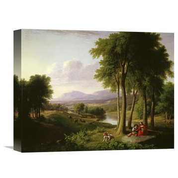 "The Berry Pickers" Stretched Canvas Giclee by Asher Brown Durand, 16"x13"