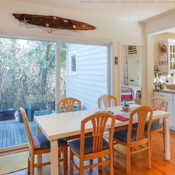 Lovely Dining Room with New Sliding Door - Renewal by Andersen Fire Island and L