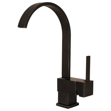 Novatto Wright Single Handle Pivotal Bar Faucet, Oil Rubbed Bronze