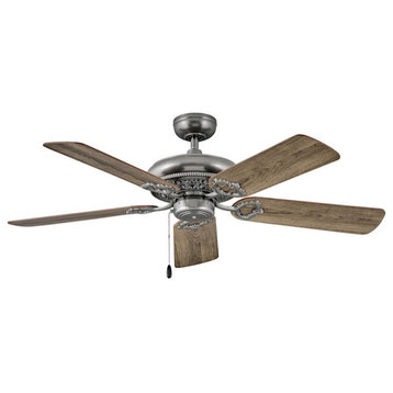 Hinkley Lighting Lafayette 52" Fan, Pewter With Pull Chain 901152FPW-NID