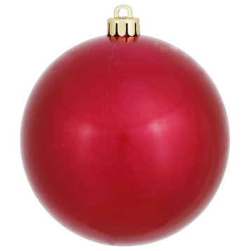 Vickerman 4" Wine Candy Ball Ornament, 6 per Bag