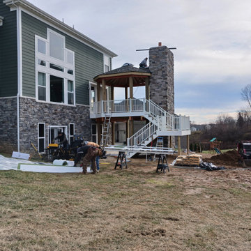Union | 2-Story Covered Octagon Custom Deck