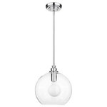 homeroots lighting - Latoya 1-light Clear Glass 8-inch Edison Pendant with Bulb - Add an industrial aesthetic to any room with this contemporary glass shade pendant from Warehouse of Tiffanys. This glass shade light fixture offers multidirectional lighting that easily bounces off of the delicately crafted glass to illuminate any room. Its antique finish and unique Edison design make this fixture a beautiful addition to your home's decor. Edison lightingMulti-directional lightAdjustable cordIncludes 40 inches of wireSetting: IndoorFixture finish: BlackShades: One (1) glass shadeNumber of lights: One (1)Requires One (1) 60-watt bulb (INCLUDED)Line switchDimensions: 8 inches diameter x 40 inches highAssembly required.This fixture does need to be hard wired. Professional installation is recommended.