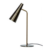 Trumpet Table Lamp, Antique Brass