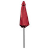 Red 9 FT Round Patio Umbrella