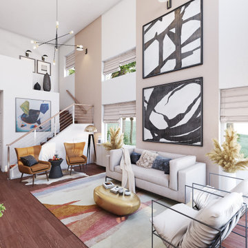 Bright Warm Natural Living Room
