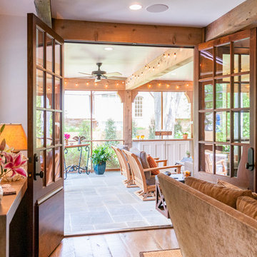 Den doors to Screened Porch - Spring Street