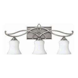 Hinkley Lighting - Hinkley Lighting 5003An-Gu24 Bath Lighting From The Brooke Collection - Bathroom Vanity Lighting