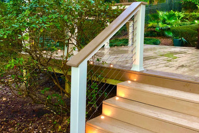 Example of a trendy deck design in Jacksonville