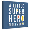 Little Super Hero 24x24 Canvas Wall Art