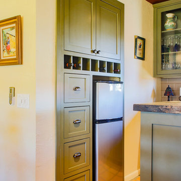 Olive Green Kitchen Remodel