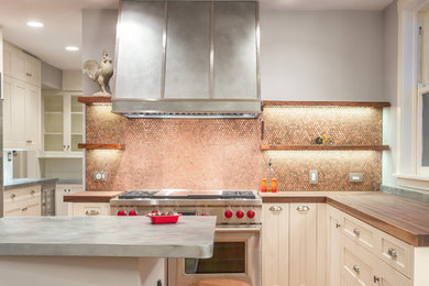 Inspiration for a country kitchen remodel in Chicago