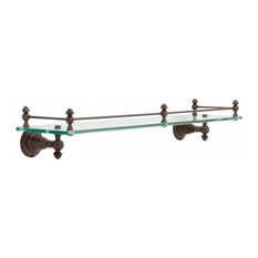 Victorian Bathroom Cabinets And Shelves Houzz Delta Victorian 24 Gl Shelf With Rail Venetian Bronze 75010 Rb