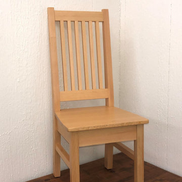 Vertical Grain Fir Custom Mission Table and Chairs