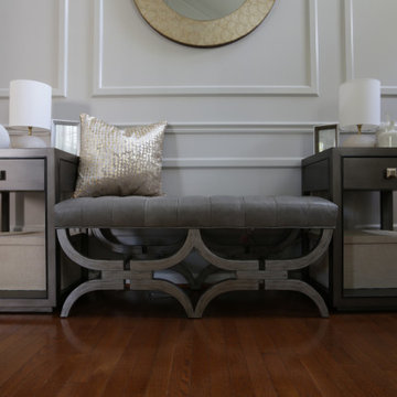 Cream Inspired Foyer, Dining, & Living Room
