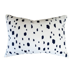 Caitlin Wilson Navy Spotted Pillow - Decorative Pillows