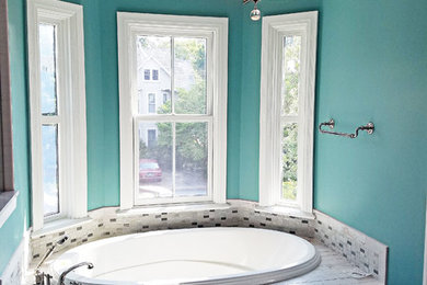 Inspiration for a coastal bathroom remodel in Philadelphia