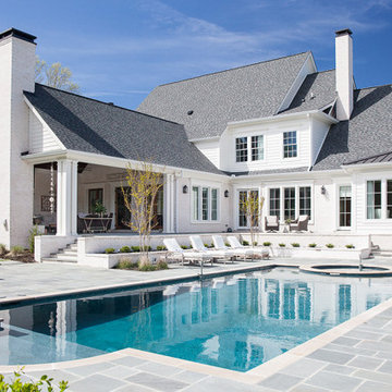 Backyard pool area