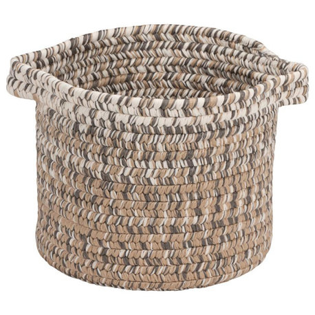 Monet Ombre Basket, Tan 12"x12"x10"