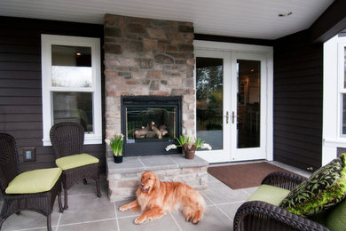 Inspiration for a contemporary deck remodel in Seattle