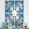 Designart Blue Tiles Bohemian And Eclectic Wall Mirror, 28x40