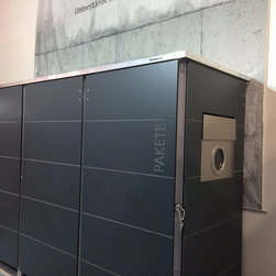 M&uuml;lltonnenbox mit Paketbox und Briefkasten - Products