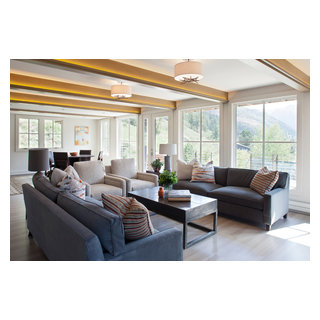 Modern Mountain Home | Telluride CO - Rustic - Living Room - Denver ...